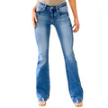 DenimDare™ High Waist Light Color Jeans Women